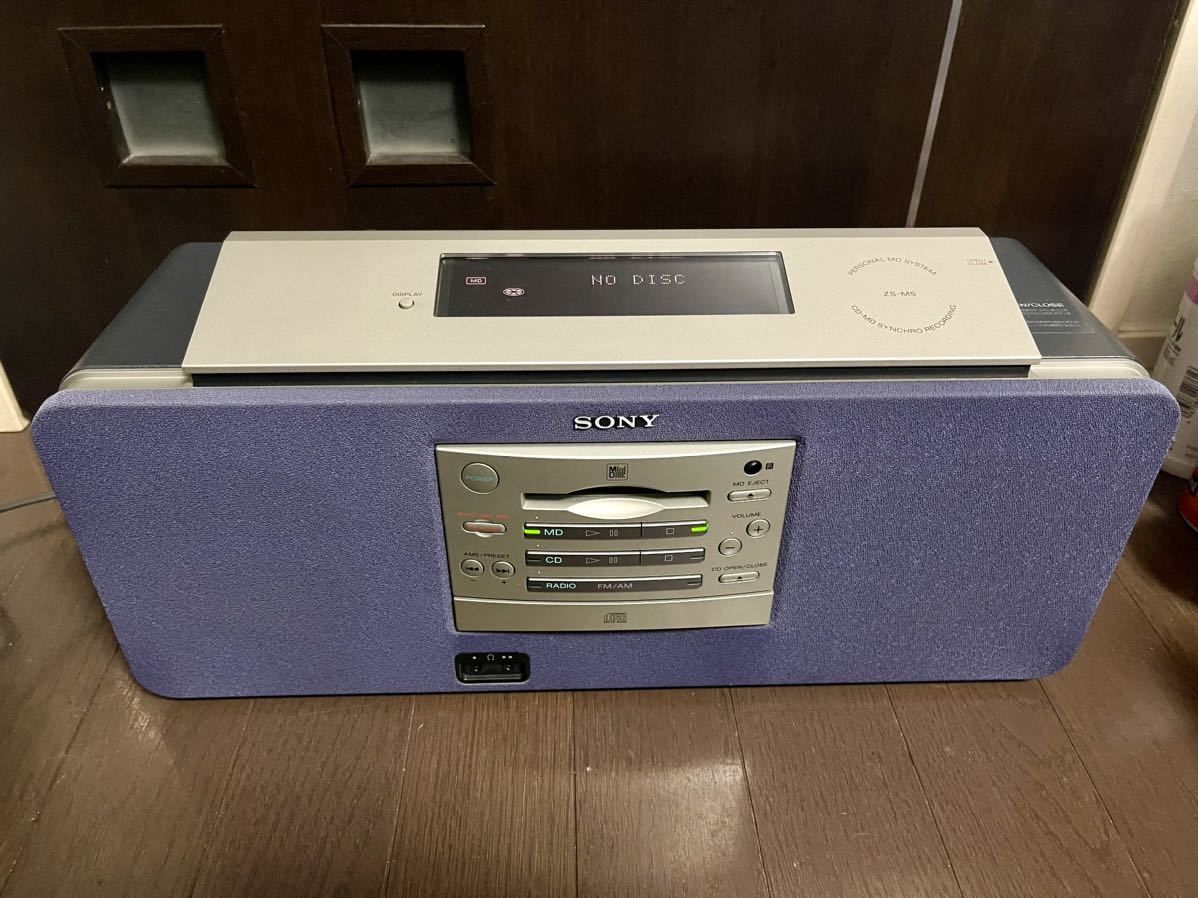 名機 SONY ソニー ZS-M5 CD/MDラジカセ (一般)｜売買された 