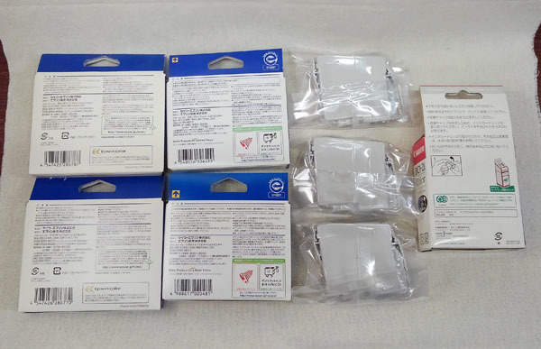 * original ink cartridge summarize 8 pcs set Epson 32/53/59 Canon unopened use expiration of a term Junk *