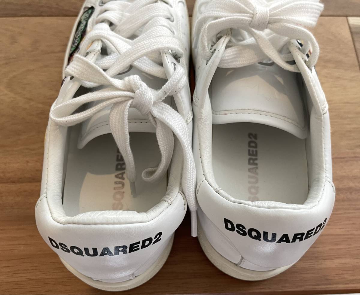 Dsquared DSQUARED ディースクエアード 36 1/2 スニーカー デッキシューズ 靴 シューズ DS2 ホワイトスニーカー _画像6