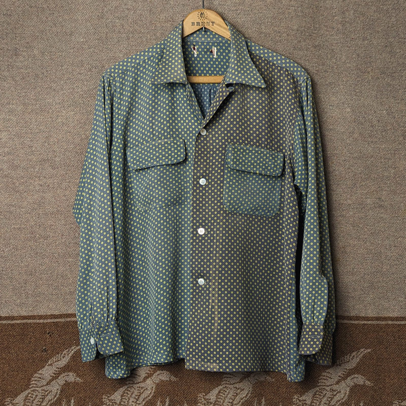 ツートン ドット 【ARROW】 50s Rayon Box Shirt / 50年代