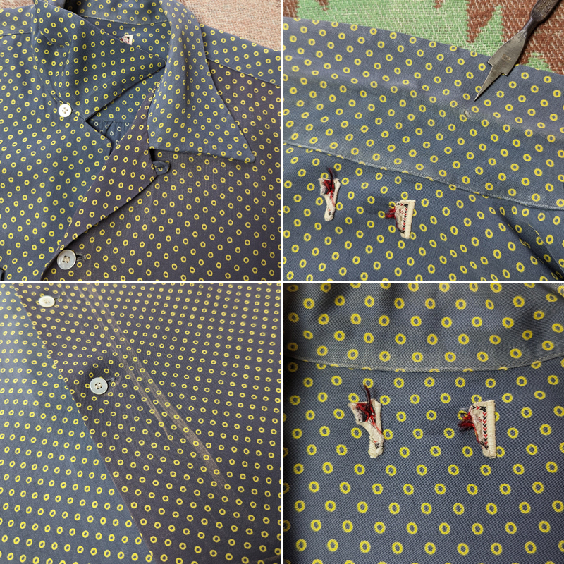 ツートン ドット 【ARROW】 50s Rayon Box Shirt / 50年代