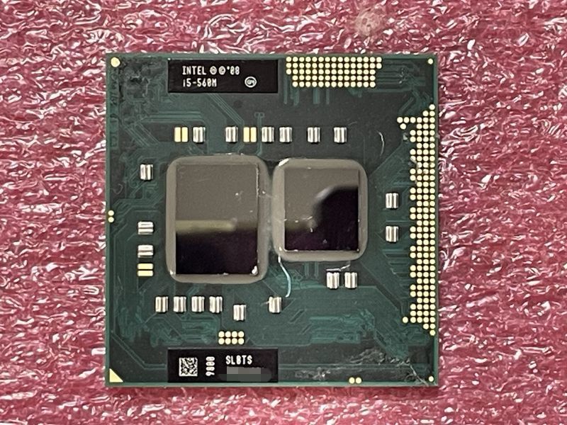 #1325 Intel Core i5-560M SLBTS (2.66GHz/ 3M/ Socket G1) 保証付_画像1