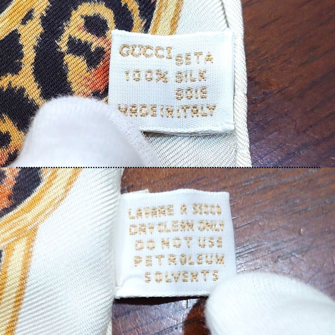 美品】GUCCI グッチ スカーフ シルク100% アニマル柄 ホース 美品】GUCCI グッチ スカーフ シルク100% アニマル柄 ホース