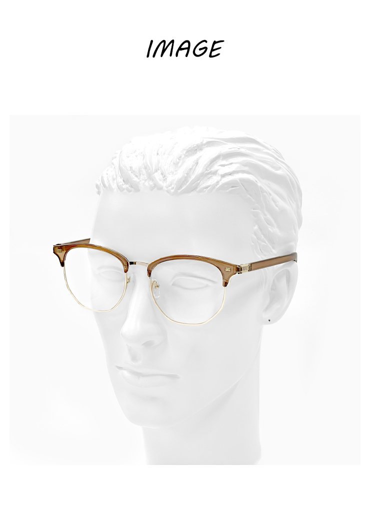 新品 伊達メガネ ブロー 型 サーモント 伊達眼鏡 py6536-3 メンズ レディース pageboy uvカット 紫外線対策 大きめ 大きい サイズ_画像3