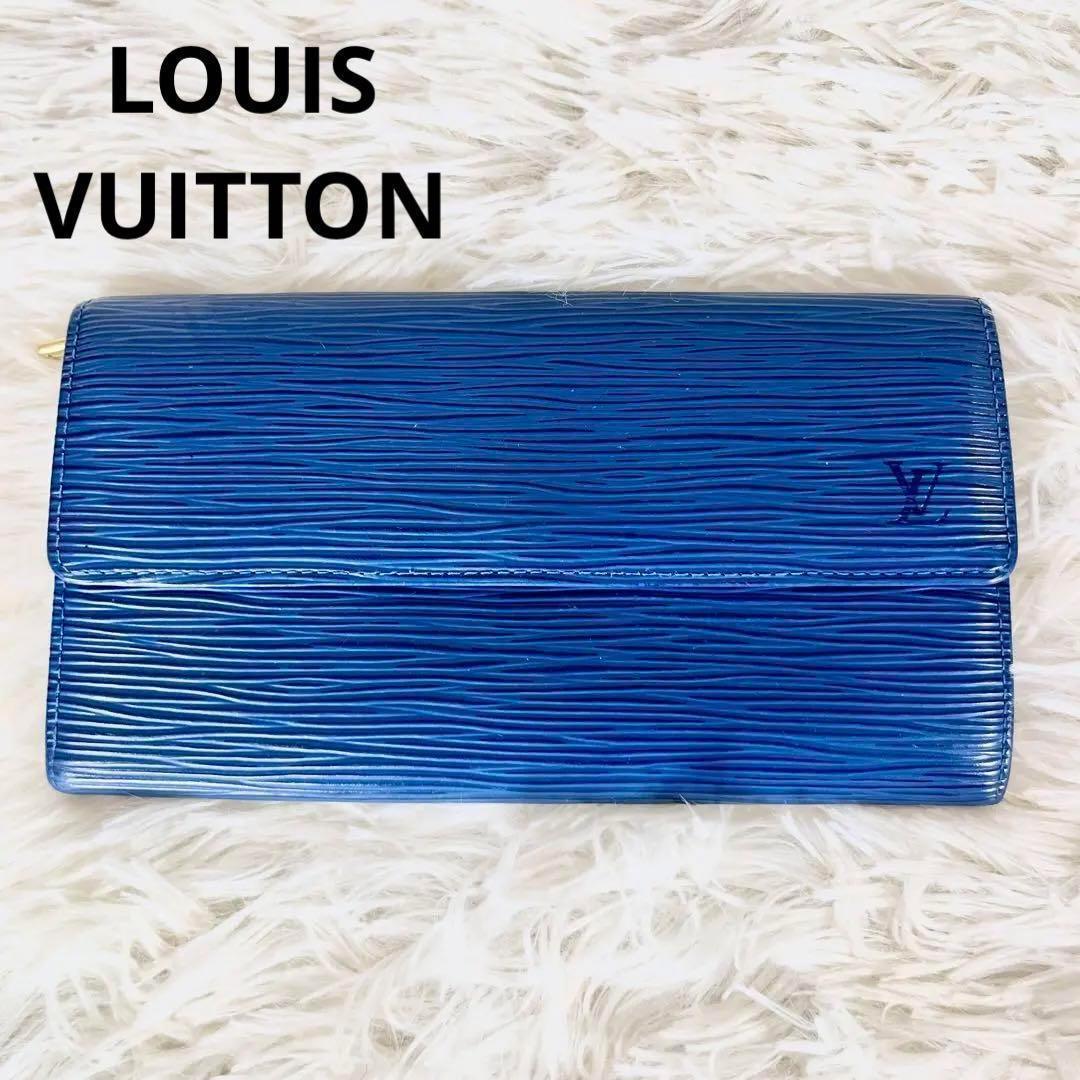 LOUIS VUITTON ルイヴィトン エピ 長財布 サラ ブルー 青｜Yahoo