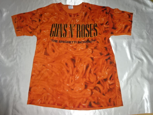 送料185円・U31■ ガンズ＆ローゼズ (C)1993 スパゲッティインシデント？ Tシャツ　Lサイズ　ANVILタグ　Guns N' Roses　THE SPAGHETTI INC_画像1