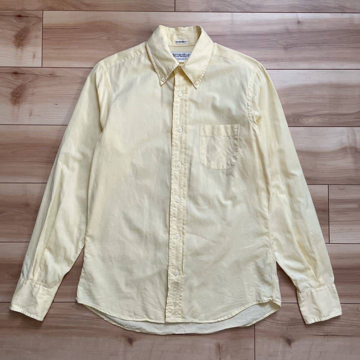 【送料無料】INDIVIDUALIZED SHIRTS インディビジュアライズドシャツ STANDARD FIT ボタンダウン 長袖シャツ 黄色 イエロー 14h BDシャツ