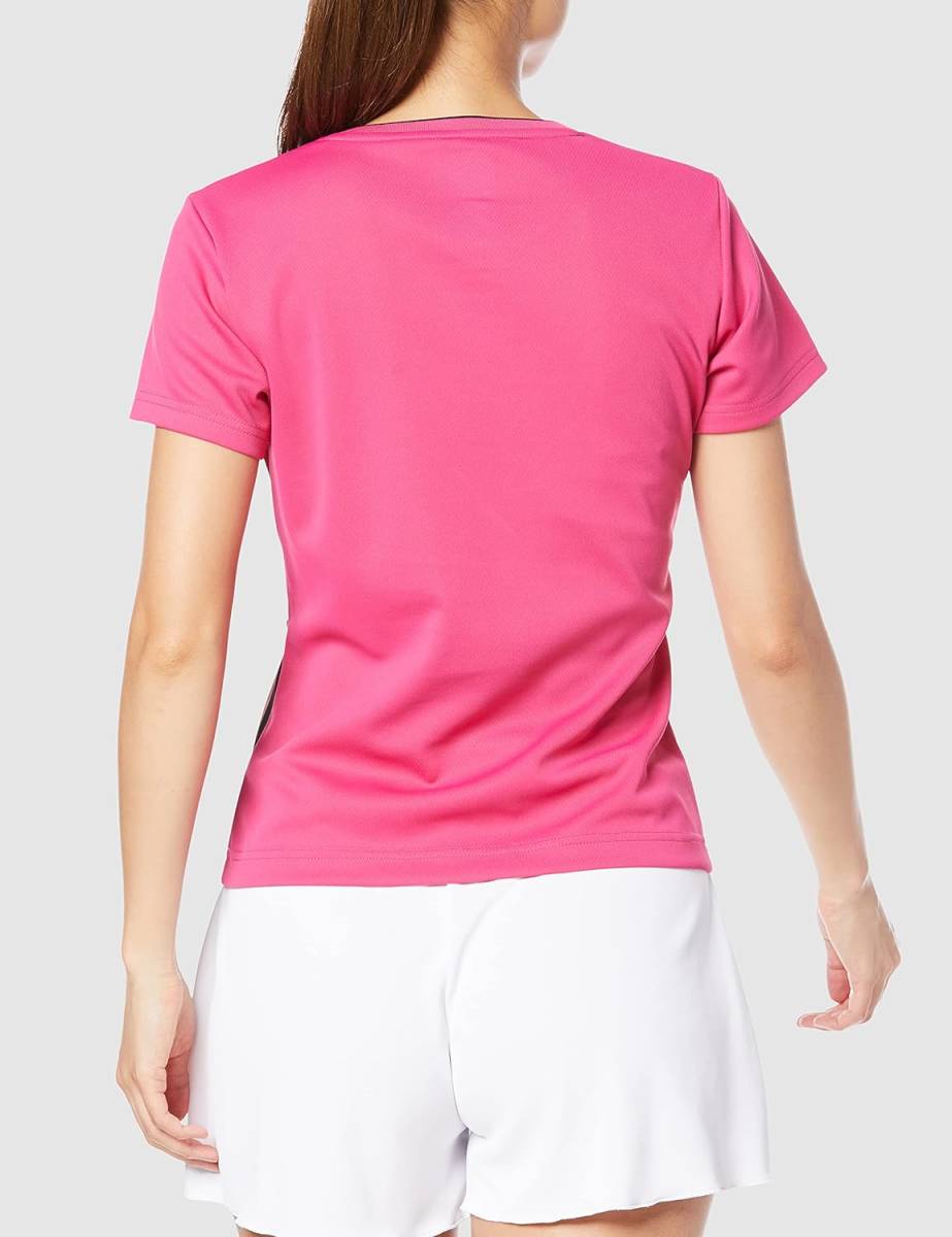  regular price 7480 jpy lady's S Yonex YONEX game shirt slim badminton tennis softball type hardball short sleeves pink sport uniform 