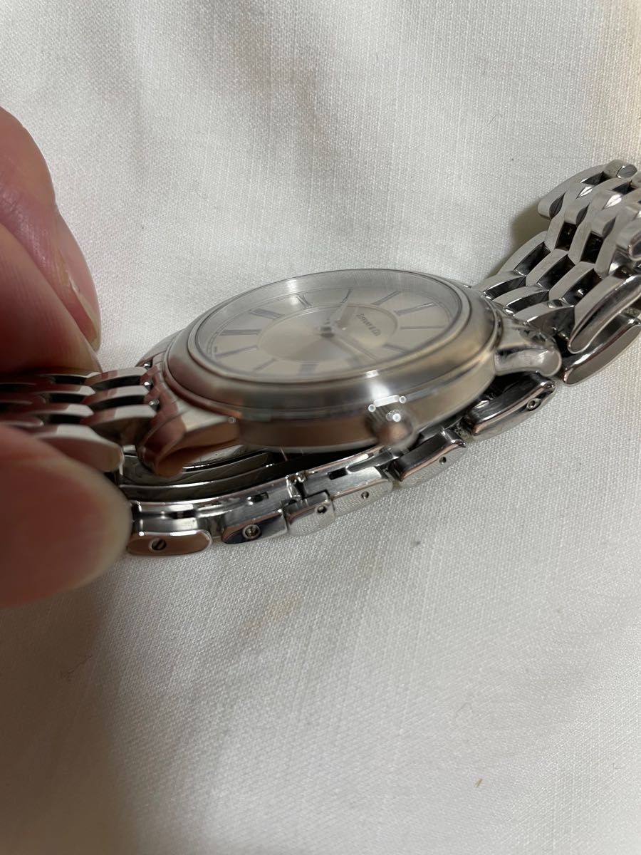 ティファニー　マークラウンド　腕時計　TIFFANY&Co.    メンズ　シルバー　フォーマル