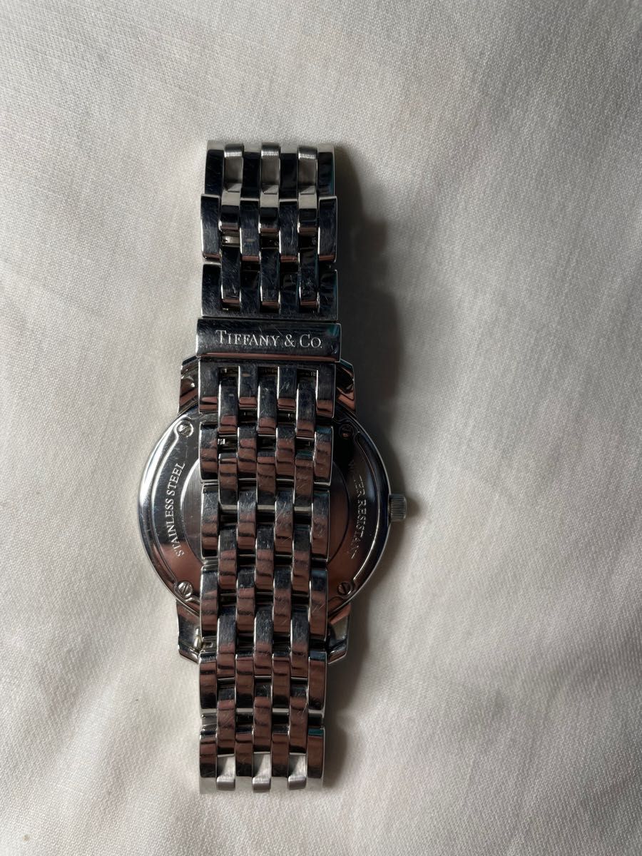ティファニー　マークラウンド　腕時計　TIFFANY&Co.    メンズ　シルバー　フォーマル