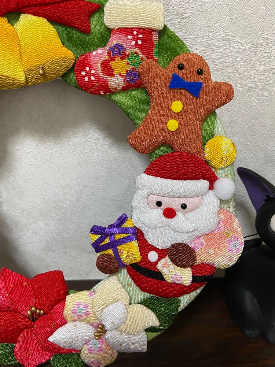 ハンドメイド押絵　クリスマスリース