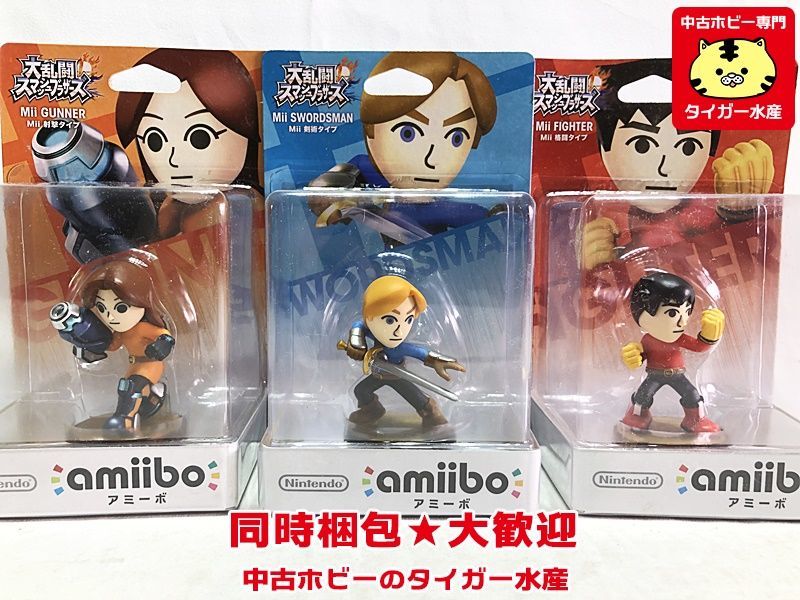 amiibo Mii 剣術 射撃 格闘 大乱闘スマッシュブラザーズシリーズ-