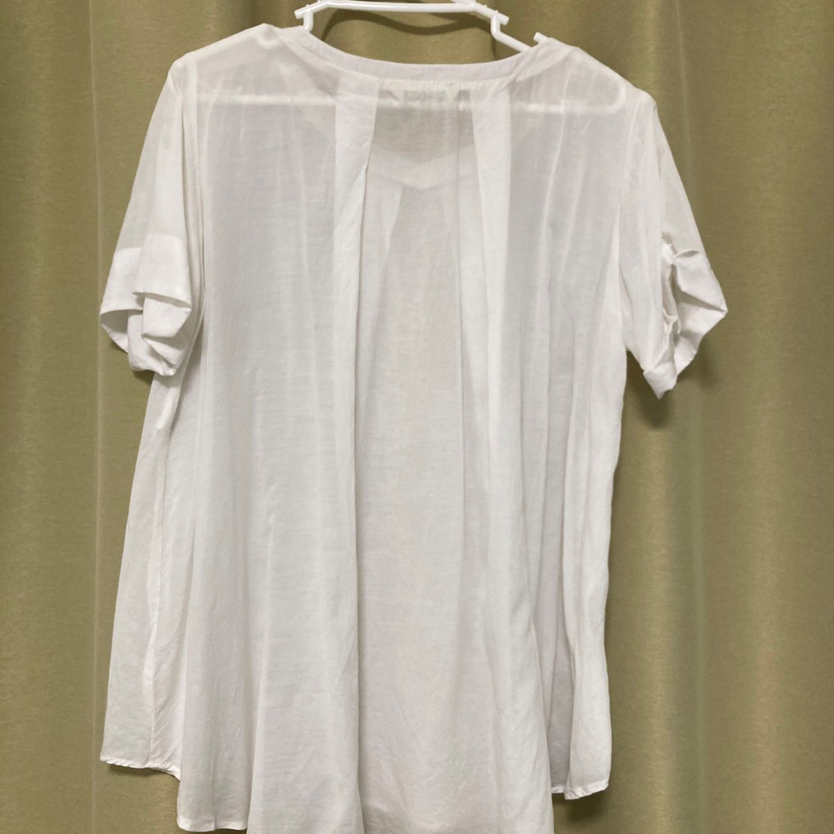 アルティプール　artipur シャツ　半袖　ブラウス　チュニック　ホワイト　オフホワイト　