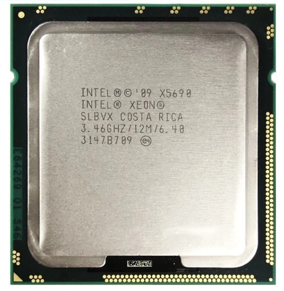 2個セット Intel Xeon X5690 SLBVX 6C 3.46GHz 12MB 130W LGA 1366