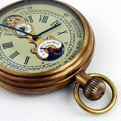 印象のデザイン トゥールビヨン NY 1882'S 即決◇ 純銅 懐中時計 機械