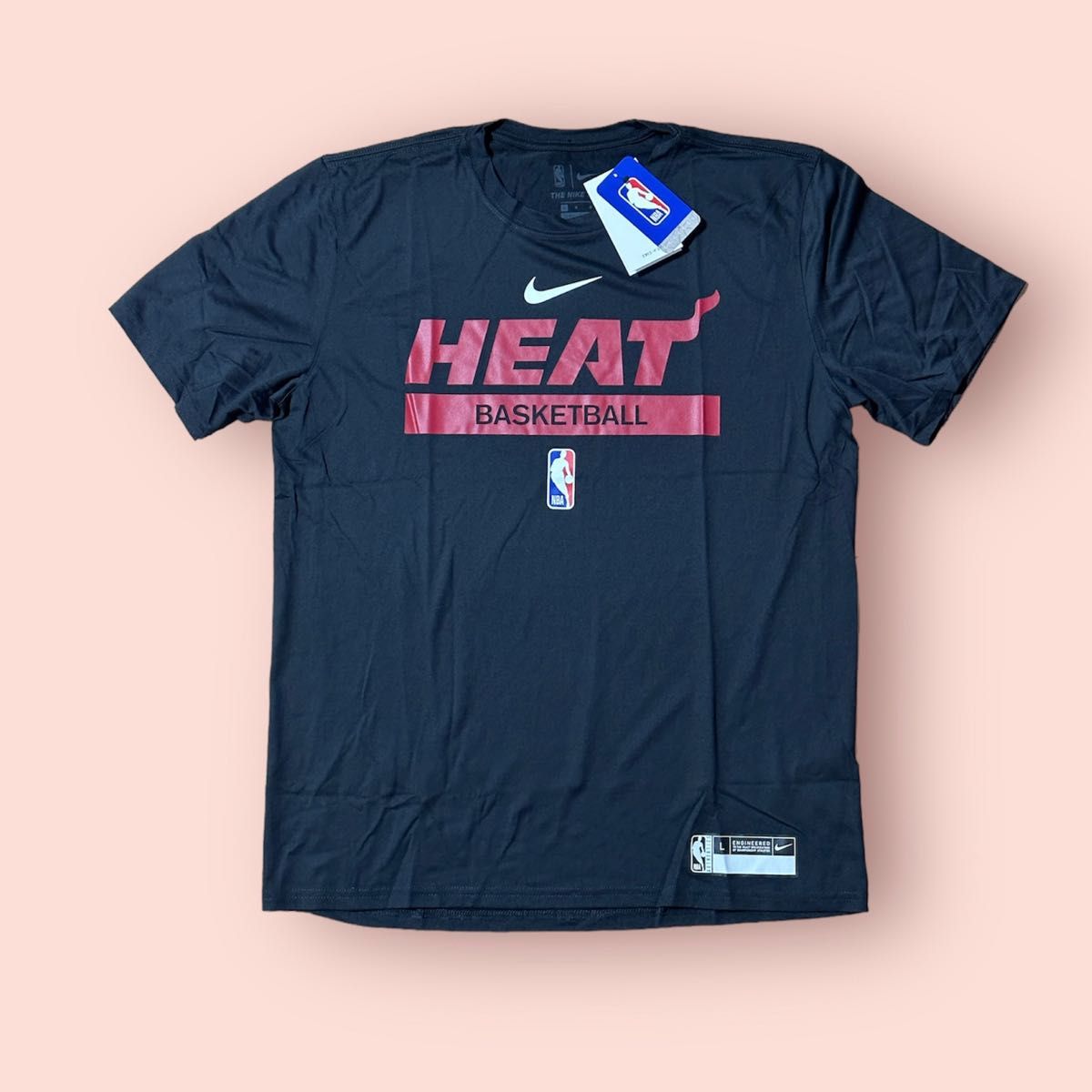 NBA マイアミヒート選手支給品シューティングtシャツ Lサイズ
