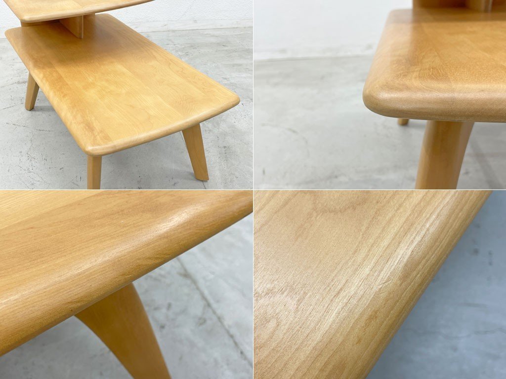 〓ヘイウッド Heywood wakefield ステップエンドテーブル STEP TABLE メープル材 サイドテーブル USビンテージ ミッドセンチュリー_画像6