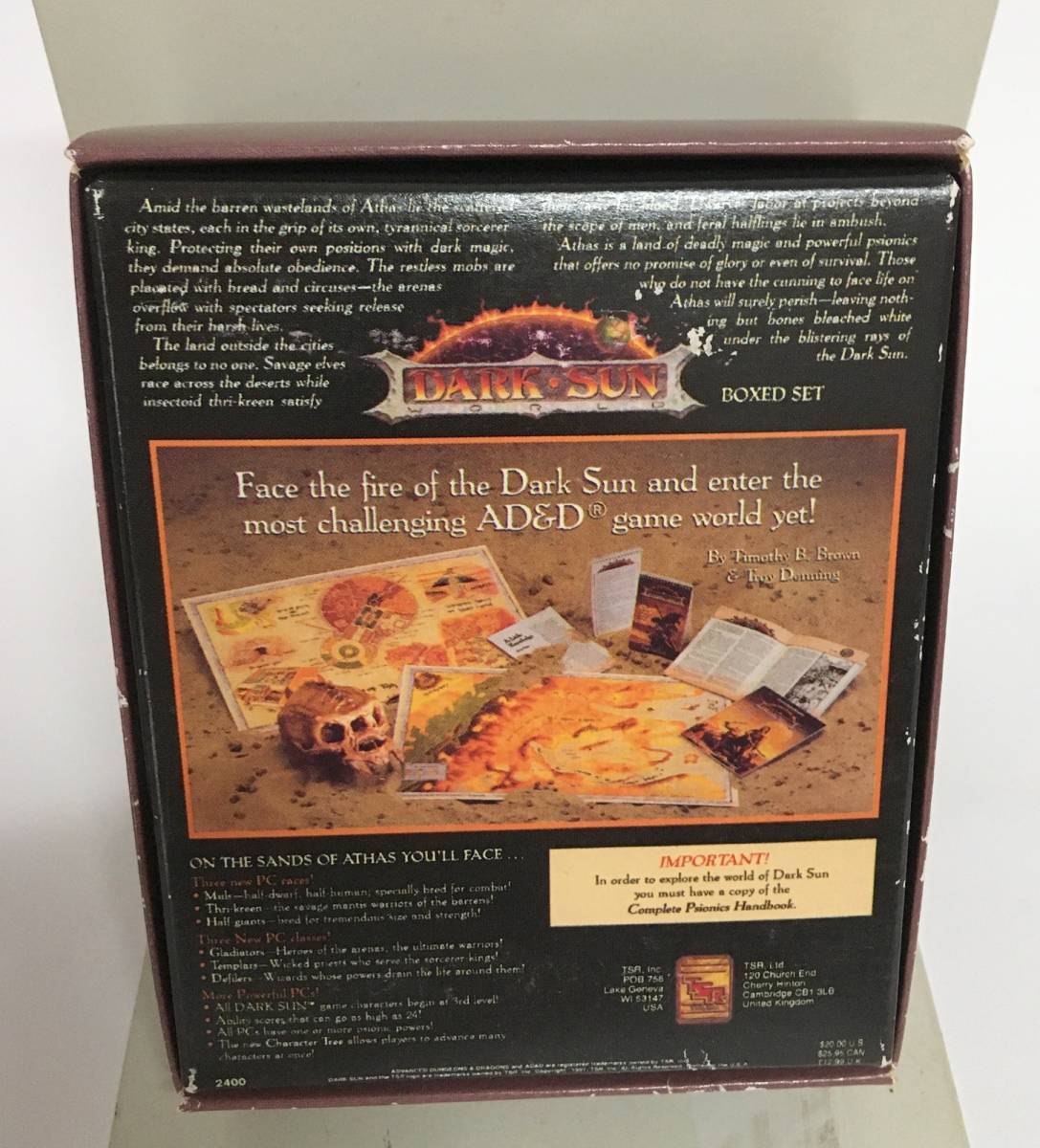 TRPG】AD&D Dark Sun Campaign Setting Miniature Box Set ミニ TRPG】AD&D Dark Sun Campaign Setting Miniature Box Set ミニ