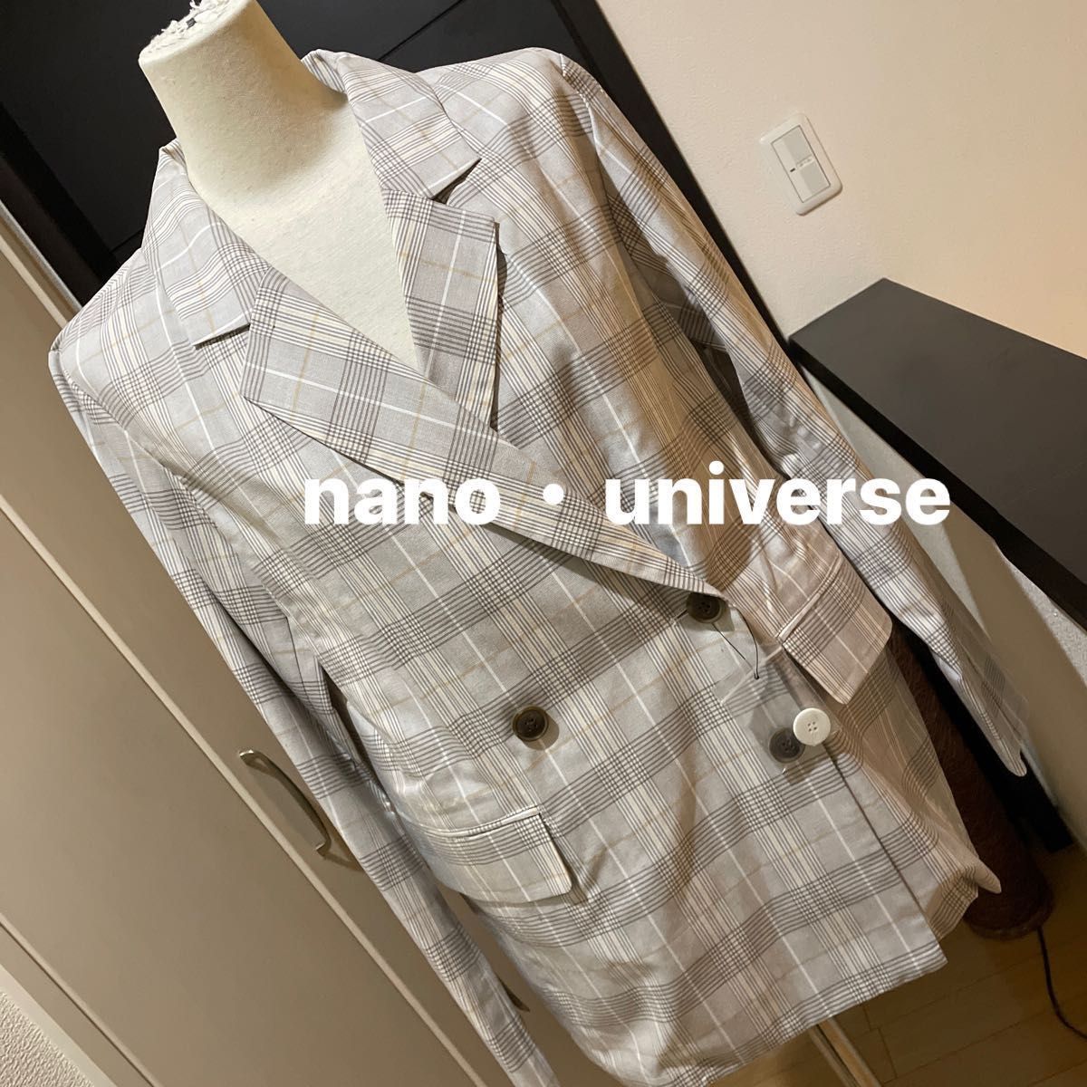 nano・universe ナノユニバース   テーラードジャケット  未使用  春、秋用38