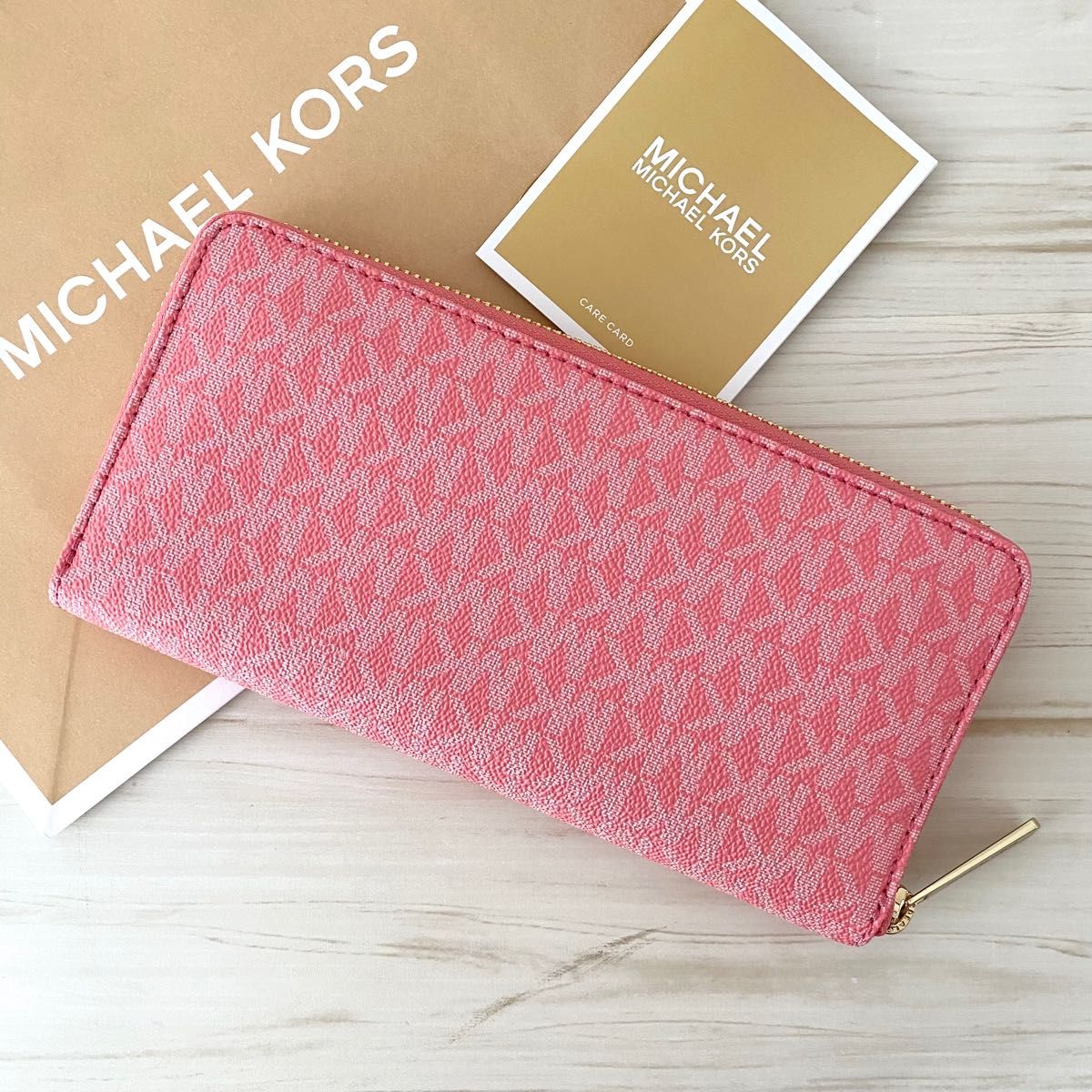 新品 MICHAEL KORS マイケルコース 長財布 ピンク｜Yahoo!フリマ（旧