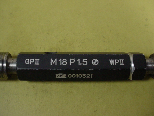 M18*1.5 GP2-WP2　中古品　ミリサイズ　ネジゲージ　プラグゲージ_画像2