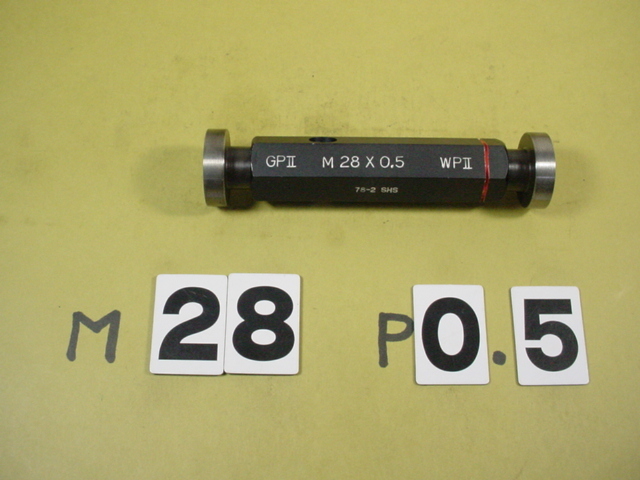 M28*0.5 GP2-WP2　中古品　ミリサイズ　ネジゲージ　プラグゲージ