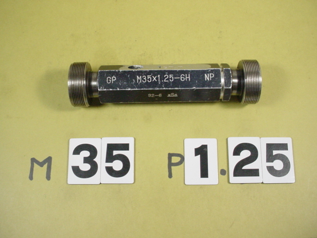 M35*1.25-6H GP-NP　使用感有中古品　ミリサイズ　ネジゲージ　プラグゲージ