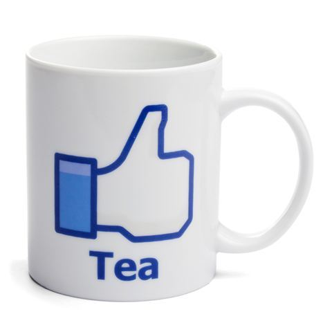 Facebookフェイスブック Like いいね！風　Tea デザインマグカップ_画像2