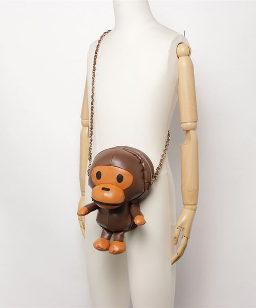 BABY MILO PLUSH DOLL CHAIN SHOULDER BAG L アベイシングエイプ A