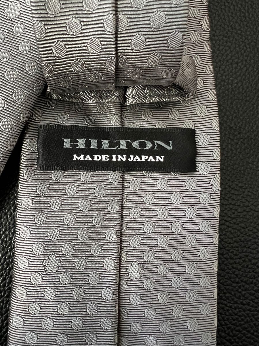 HILTON  ネクタイ　ラグビー日本代表　洋服の青山　グレー