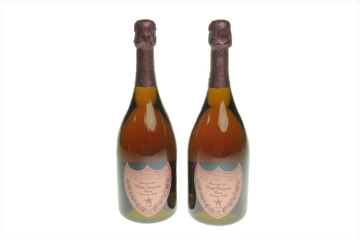 古酒 ドン・ペリニヨン Dom perignon ROSE ロゼ 1998 2本セット 12.5