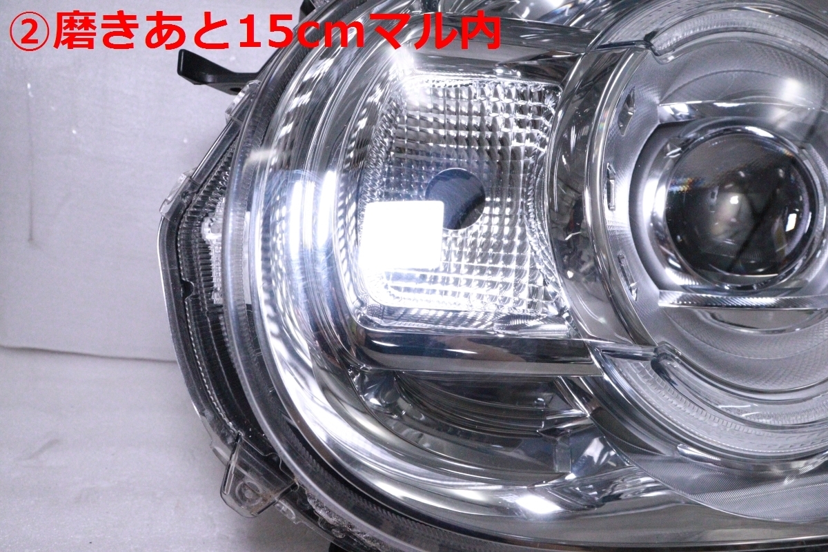 28-1134★【値下】LED LA800S ムーヴキャンバス★左ヘッドライト KOITO 100-69038 打刻:８L ユニット メッキ 純正★ダイハツ (YM)_画像3