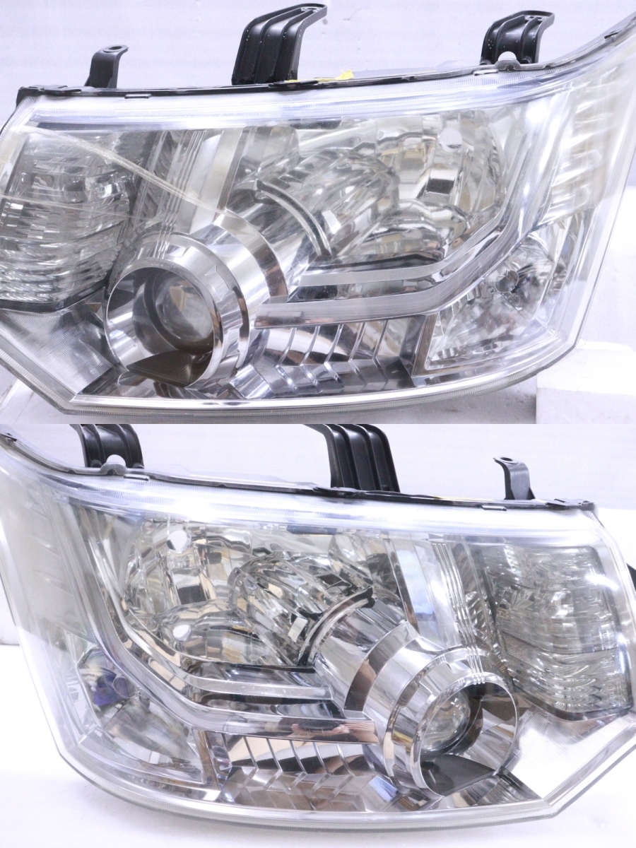 2Y-809*[ price decline ] previous term HID CV1W Delica D5* left right head light 100-87918 unit smoked plating original * Mitsubishi (KK)