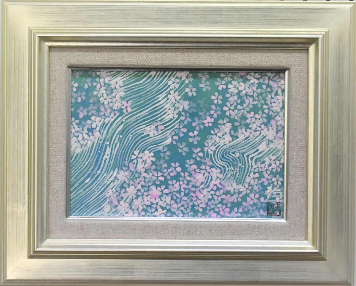 掘り出しオススメ作品! 　　　鈴木孝一　　　　SM　　　　「桜」　　　　日本画　 　　　正光画廊_画像1