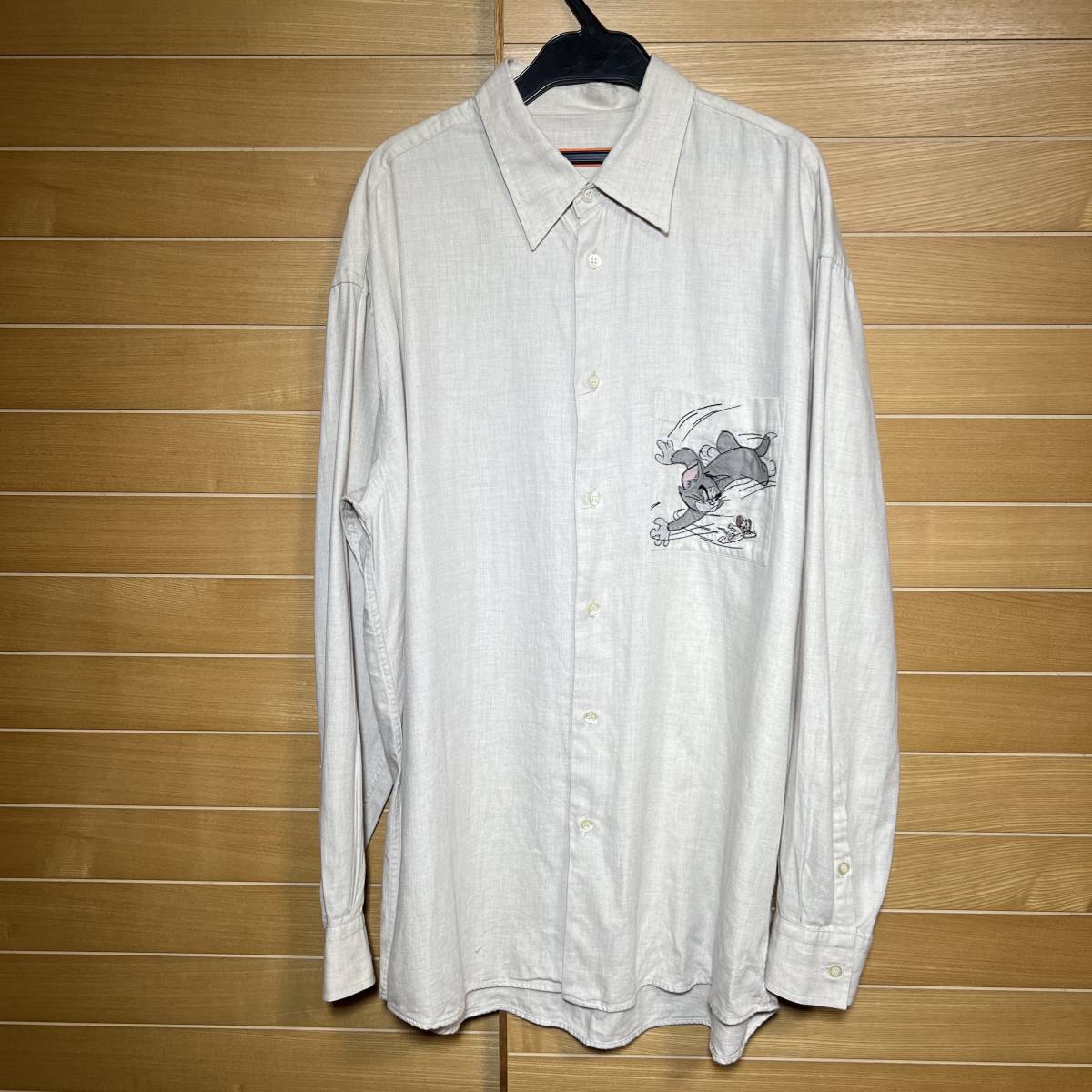 ICE BERG Iceberg long sleeve shirt beautiful goods VINTAGE Tom . Jerry TOM & JERRY cartoon