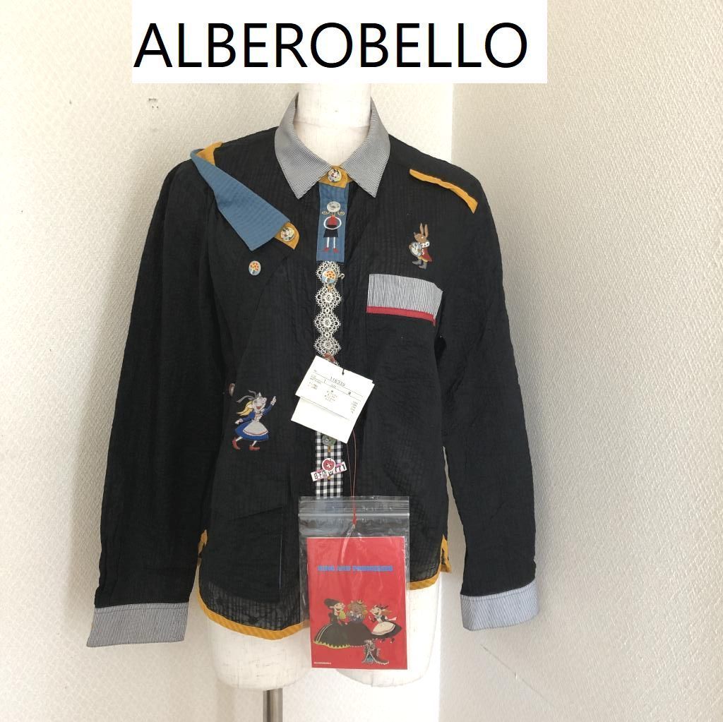 アルベロベロ OLLEBOREBLA by ALBEROBELLO アリスシリーズ 長袖 シャツ 黒_画像1