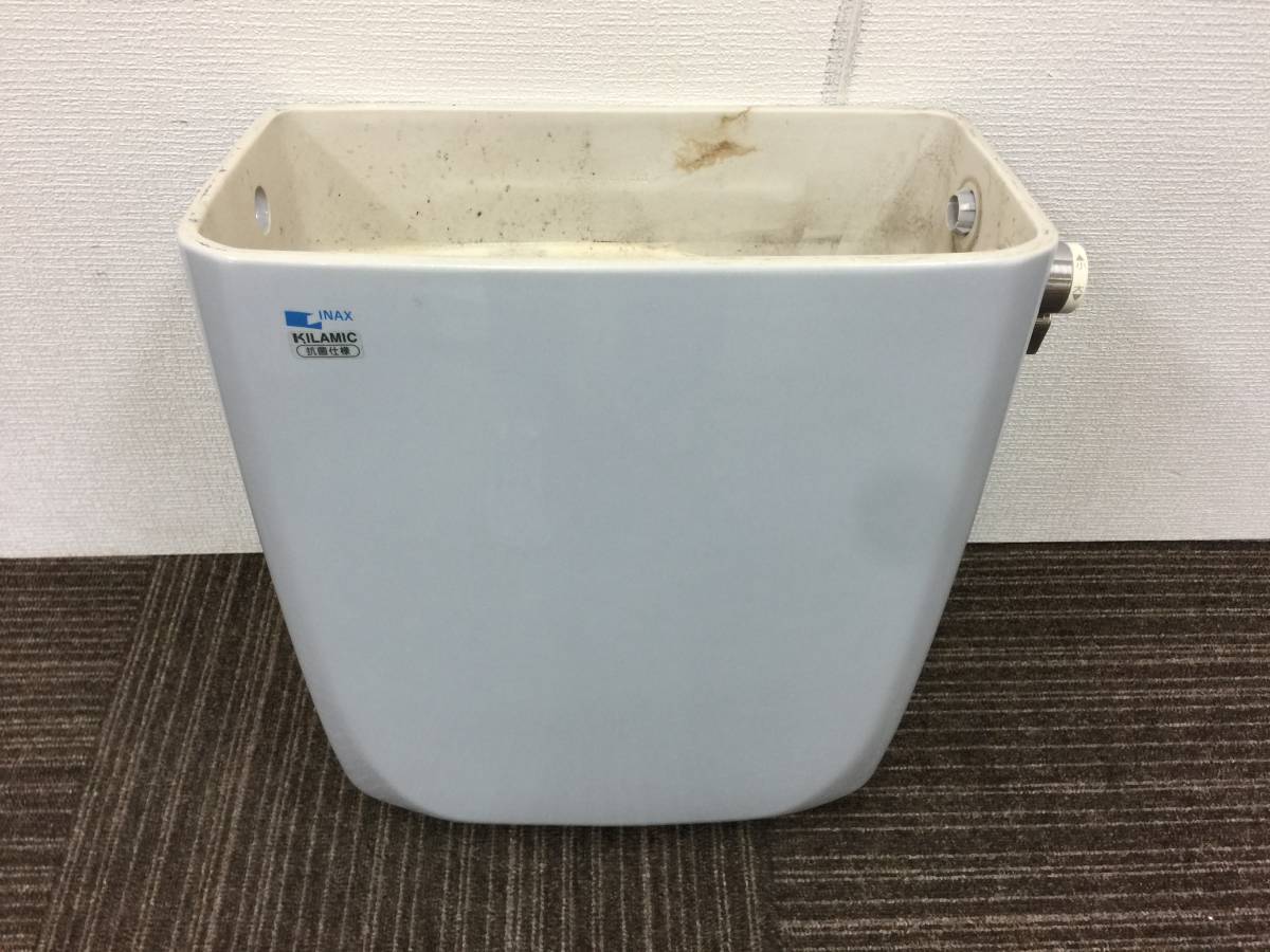 【中古】INAX 洋式トイレ便器・ロータンク/タンクのみ(蓋なし)☆「DT-810UZ」☆#BB7(ブルーグレー)☆直接引き取り可_画像1