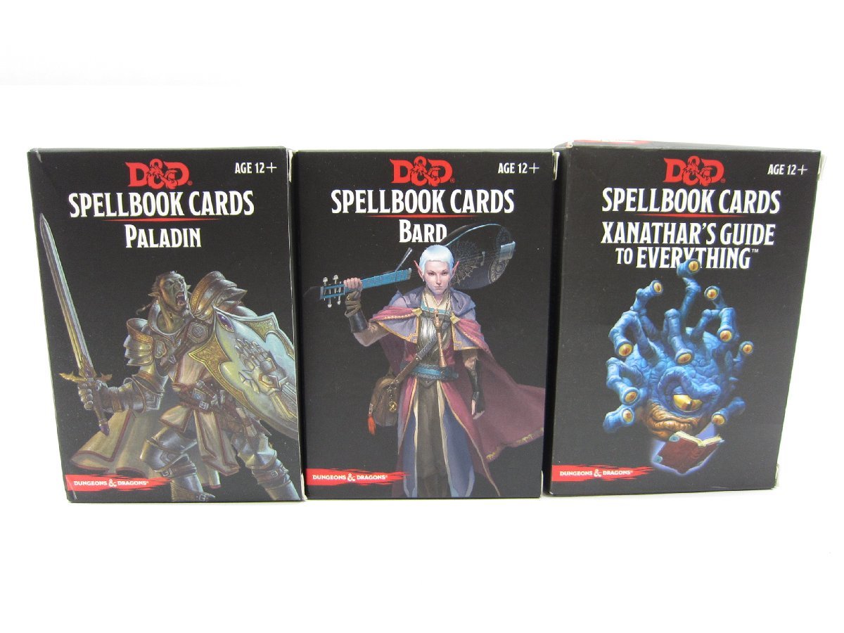 Spellbook Cards: Paladin/Bard/ Xanathar's (Dungeons & Dragons) 3SET □UZ481_画像1