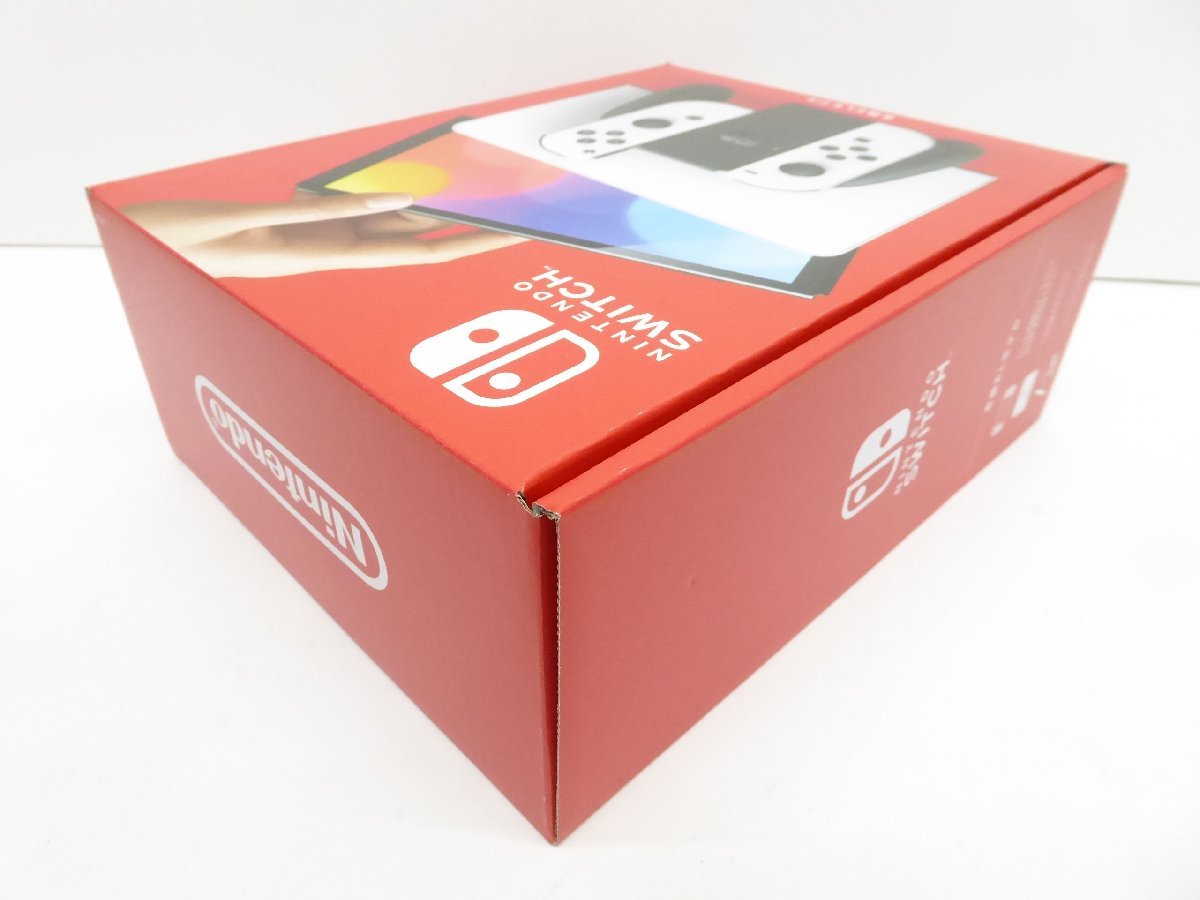 未使用品 Nintendo Switch 有機ELモデル Joy-Con(L)/(R) ホワイト ゲーム機 △WE939_画像3