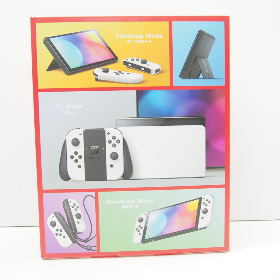 未使用品 Nintendo Switch 有機ELモデル Joy-Con(L)/(R) ホワイト ゲーム機 ∴WE953_画像2