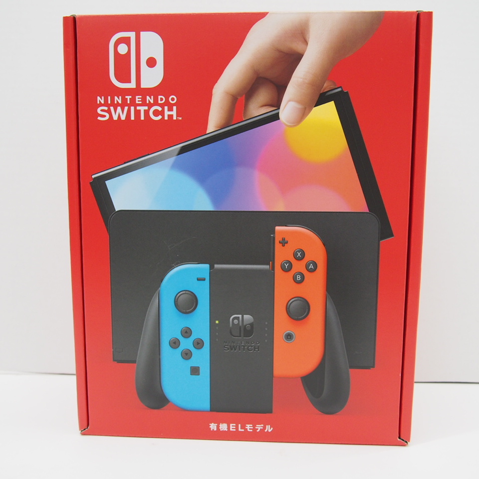 未使用品 Nintendo Switch 有機ELモデル Joy-Con(L) ネオンブルー/(R