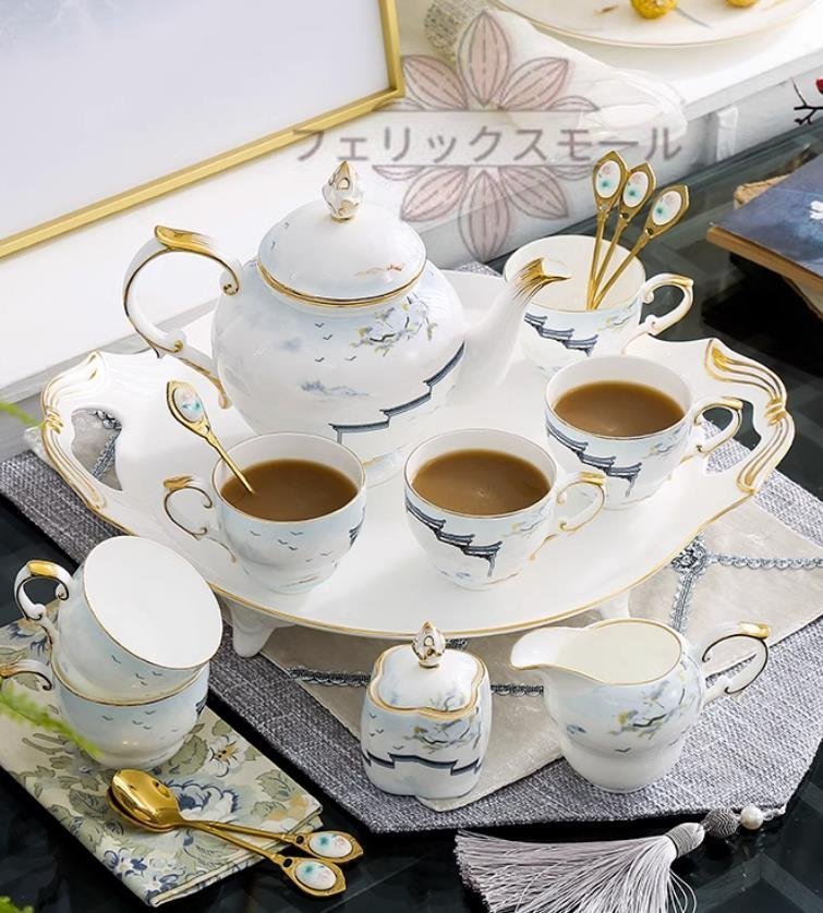 高級洋食器 】 15点セット 洋食器 アフタヌーンティー☆コーヒー 高級洋食器 】 15点セット 洋食器 アフタヌーンティー☆コーヒー