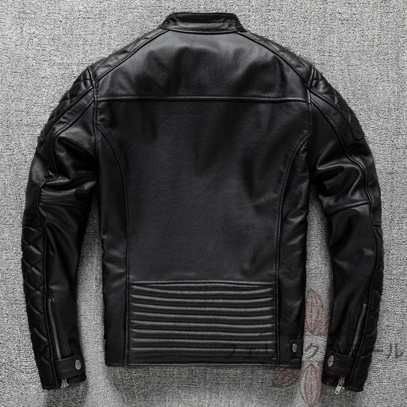 レザージャケット メンズ ハレージャケット バイクジャケット 高級 牛革 本革 革ジャン S～5XL 黒 選択3XL