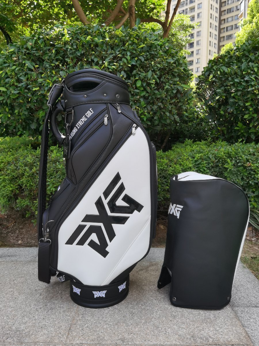 優れた品質 PXG キャディバッグ parsons PUレザー 新品 ホワイト golf