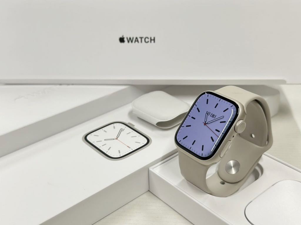 即決 美品 オススメ Apple Watch Series7 41mm スターライト