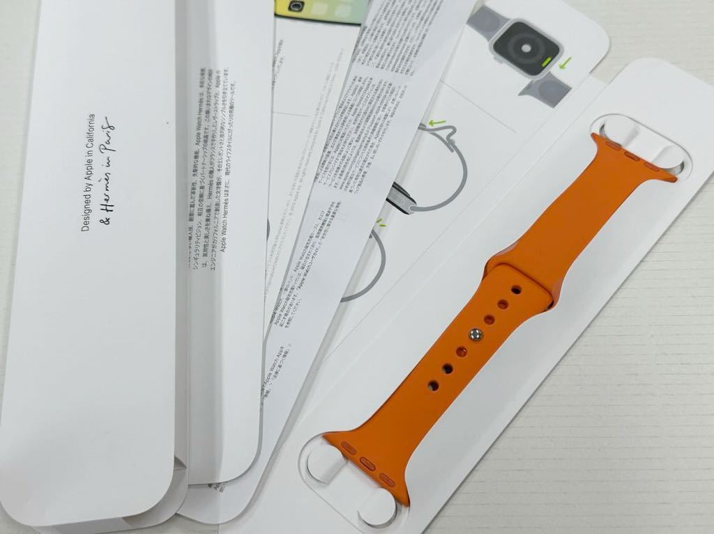 未使用 即決 Apple Watch HERMES 限定 オレンジ スポーツバンド 41mm