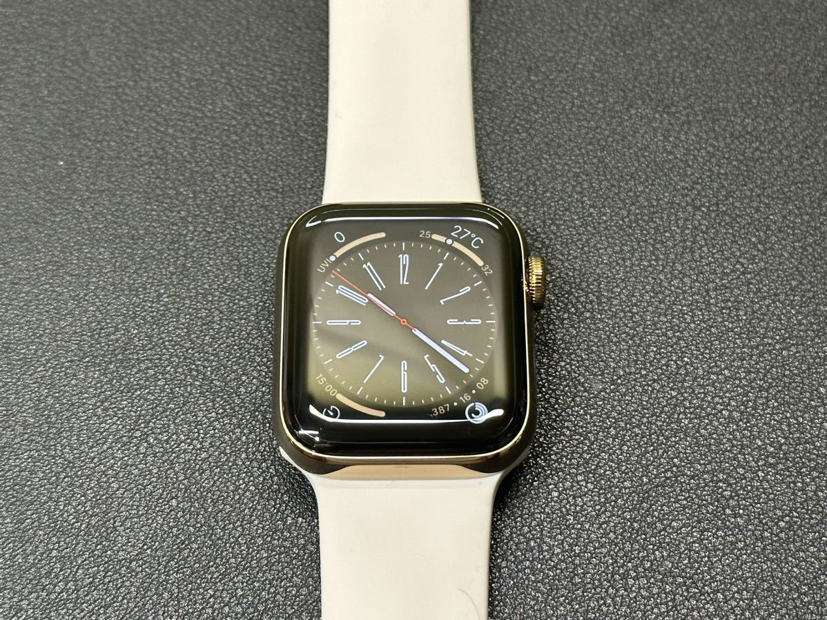 ☆即決 オススメ 美品 Apple watch Series5 40mm ゴールドステンレス GPS+Cellular アップルウォッチ シリーズ5 921