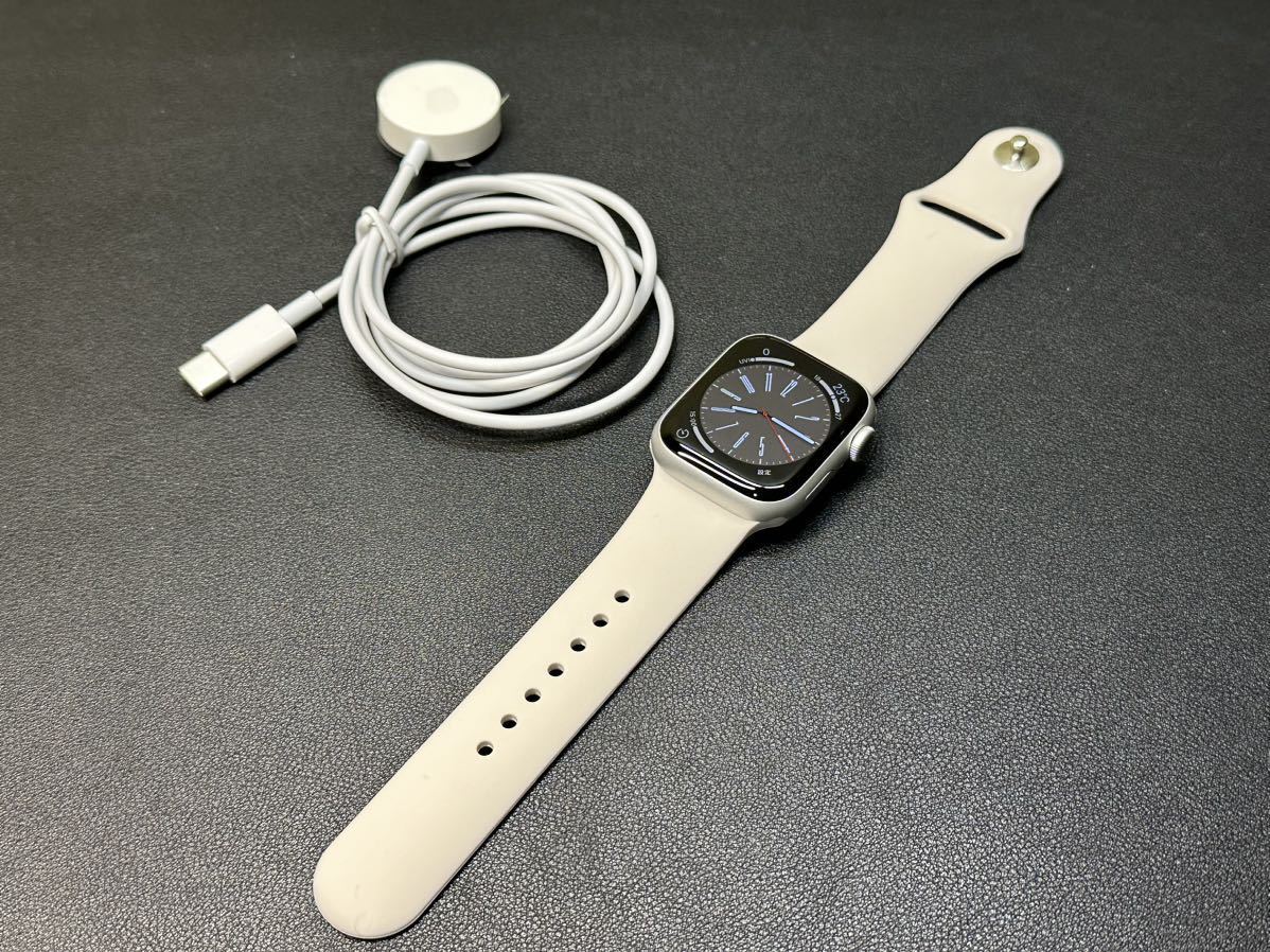 ☆即決 美品 Apple Watch series8 41mm シルバーアルミニウム アップルウォッチ GPSモデル シリーズ8 バッテリー99% 018_画像2