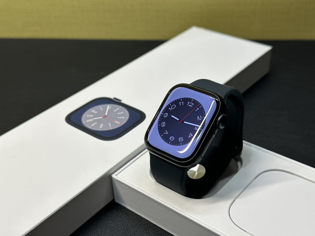 Apple Watch Series8 本体 ミッドナイトアルミケース mm