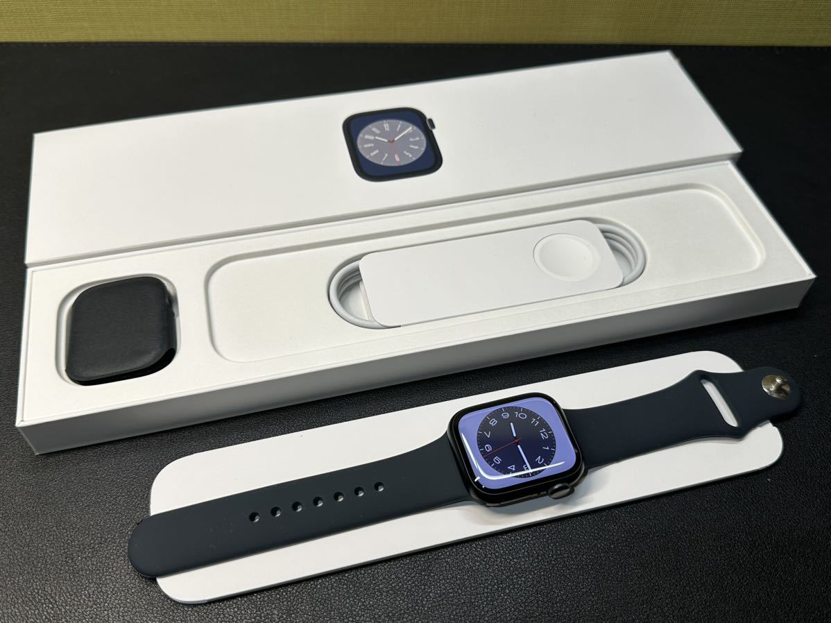 即決 ほぼ未使用 Apple Watch series8 41mm ミッドナイトアルミニウム